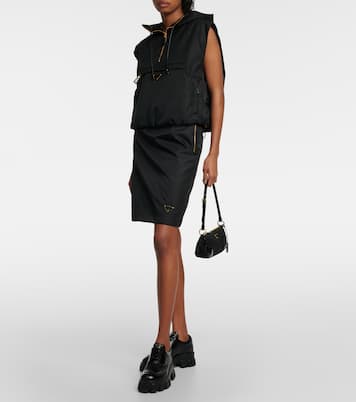 Jupe crayon en Re-Nylon | Prada