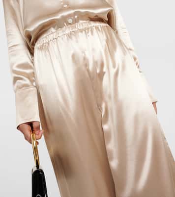 Weite Pyjama-Hose aus Satin | Ferragamo