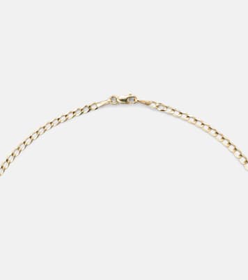 Halskette aus 10kt Gelbgold mit Diamanten | Stone and Strand