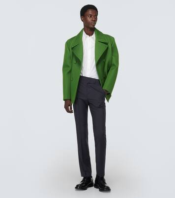 Wool and mohair straight pants | Valentino