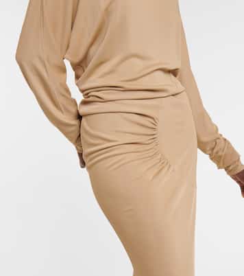 Oron ruched jersey midi dress | Khaite