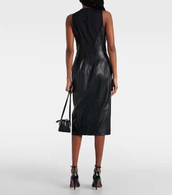 Leather midi dress | Alaïa