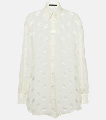 Hemd Burnout aus Seide | Dolce&Gabbana