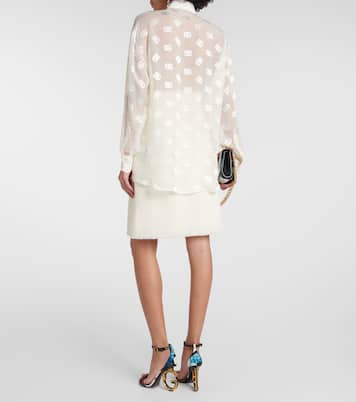 Hemd Burnout aus Seide | Dolce&Gabbana