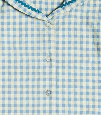Georgina gingham cotton-blend shirt | La Coqueta