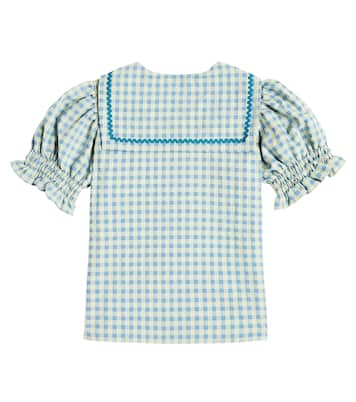Georgina gingham cotton-blend shirt | La Coqueta