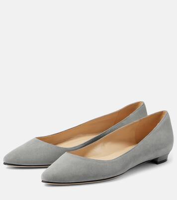 Lanza BB suede ballet flats | Manolo Blahnik