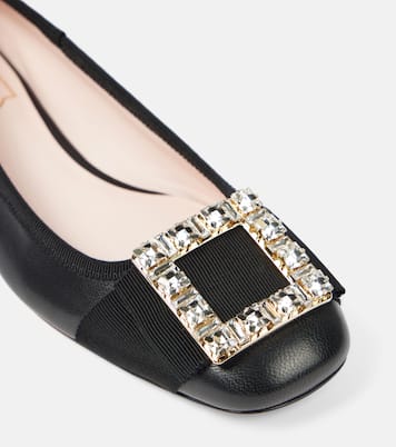 Tres Vivier embellished leather ballet flats | Roger Vivier