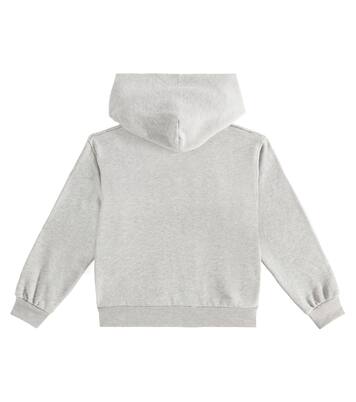 Web horsebit embellished cotton hoodie | Gucci Kids