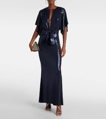 Obie lamé gown | Norma Kamali