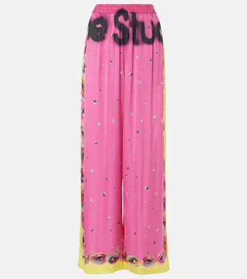 Printed logo palazzo pants | Acne Studios
