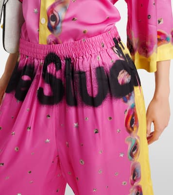 Printed logo palazzo pants | Acne Studios