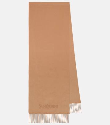 Fringed cashmere scarf | Saint Laurent