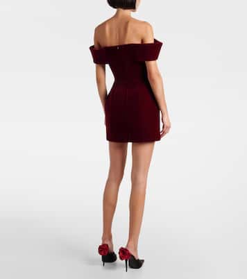 Abito corto monospalla in velluto | David Koma