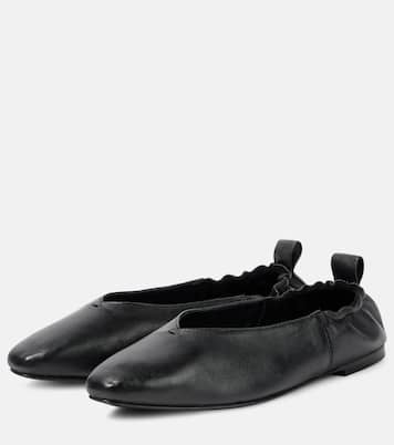 Brie leather ballet flats  | A.Emery
