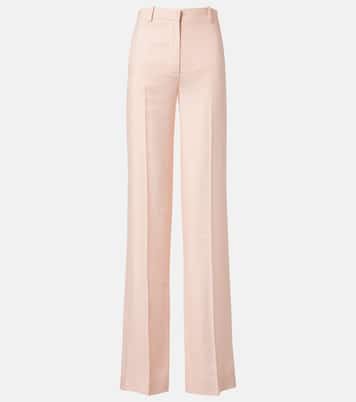 Goldie linen and wool straight pants | Loro Piana