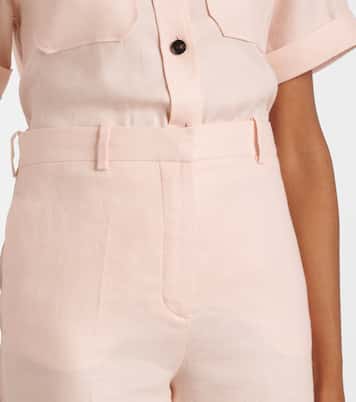 Goldie linen and wool straight pants | Loro Piana