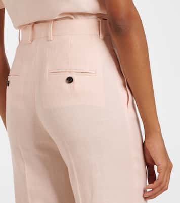 Goldie linen and wool straight pants | Loro Piana