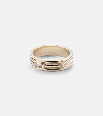 14kt gold ring with diamond | Stone and Strand
