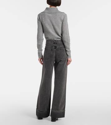 High-Rise Wide-Leg Jeans Taylor | Veronica Beard