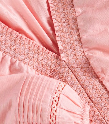 Chantal embroidered cotton romper | Poupette St Barth Kids