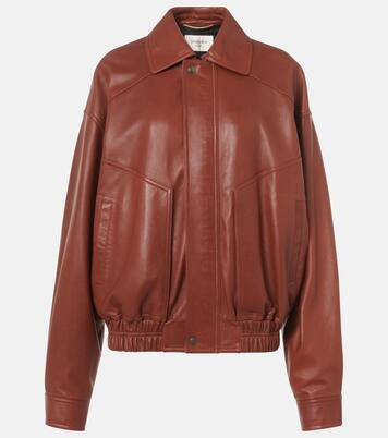 Leather bomber jacket | Saint Laurent