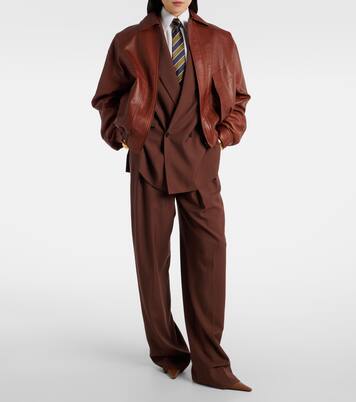 Leather bomber jacket | Saint Laurent