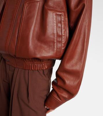 Leather bomber jacket | Saint Laurent