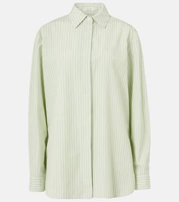 Vanda striped cotton shirt | The Row