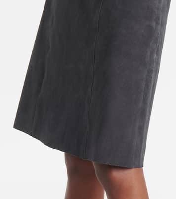 Midirock aus Veloursleder | Joseph