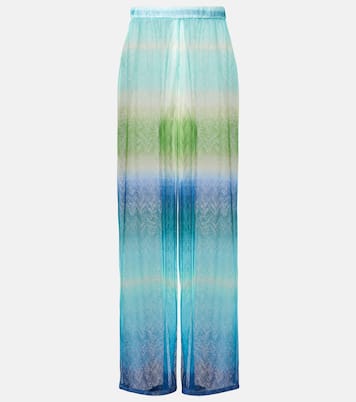 Weite Hose aus Häkelstrick | Missoni