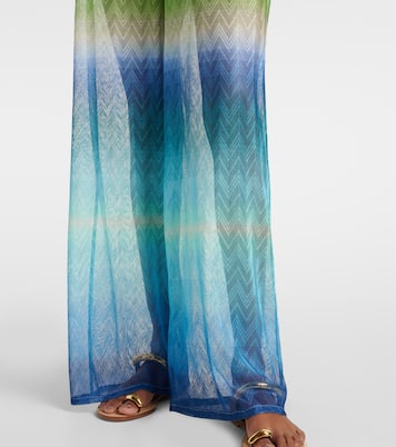 Weite Hose aus Häkelstrick | Missoni