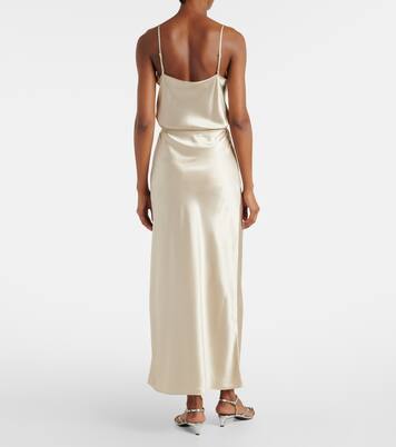 Isaak silk satin maxi skirt | Joseph
