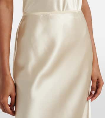 Isaak silk satin maxi skirt | Joseph