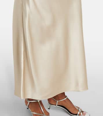 Isaak silk satin maxi skirt | Joseph