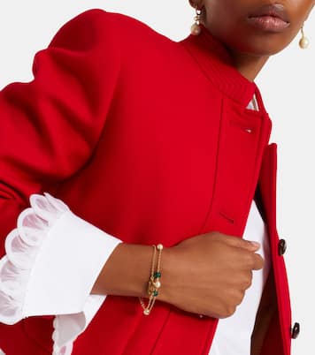 VLogo beaded Swarovski® pearls bracelet | Valentino