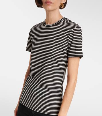 T-shirt Lana in misto cotone a righe | Nili Lotan