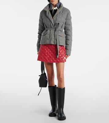Belted quilted down jacket | Moncler