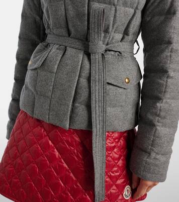 Belted quilted down jacket | Moncler