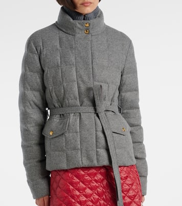 Belted quilted down jacket | Moncler
