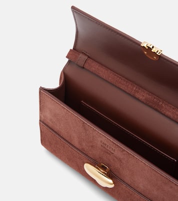 Schultertasche Symmetry Mini aus Veloursleder  | Savette