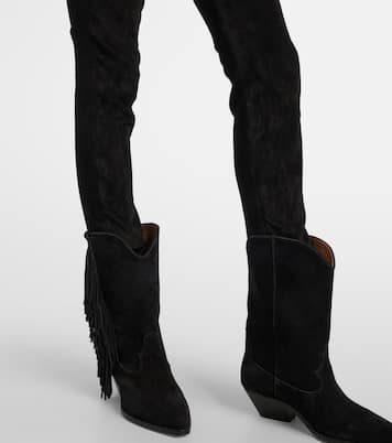 Schmale Hose Dorothea aus Veloursleder | Isabel Marant