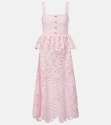 Robe midi en dentelle | Self-Portrait