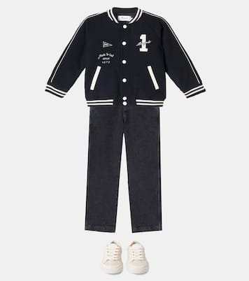 Josias wool-blend varsity jacket | Bonpoint