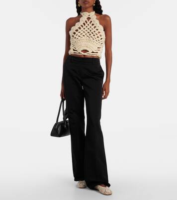 Crochet halterneck top | Magda Butrym