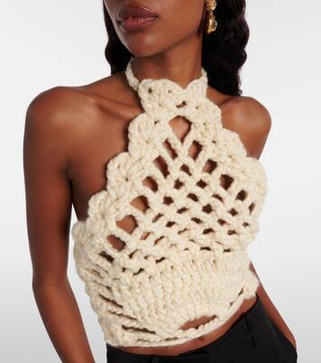 Crochet halterneck top | Magda Butrym