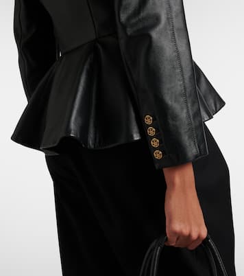 Peplum leather jacket | Chloé