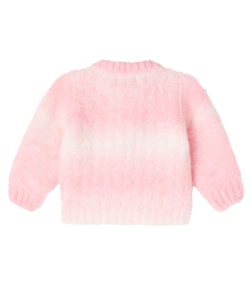 Baby Catania bow-detail striped cardigan | Cozmo