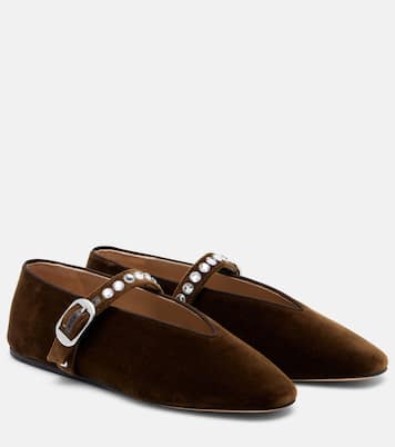 Stella velvet ballet flats | Le Monde Béryl