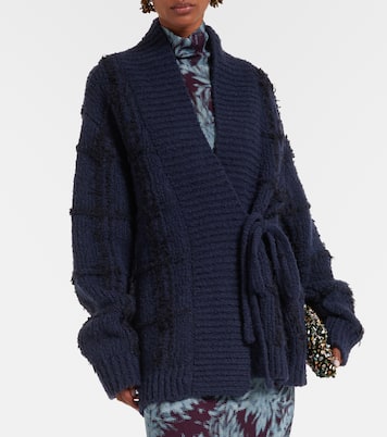 Checked wool cardigan | Dries Van Noten